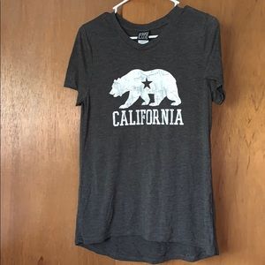 California bear short sleeve tee shirt